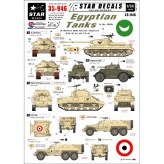 Decals for 1/35 Egyptian Tanks 1950s: BTR-152/T-34-85/SU-100/JS-3M Stalin/Staghound