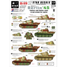 Decals for 1/35 Berlin Panthers and Panther Turms in and around the Capital