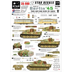 Decals for 1/35 Berlin Tanks and Trams inside the Capital
