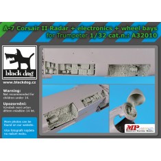 1/32 LTV A-7 Corsair II Radar, Electronics & Wheel Bays for Trumpeter kits