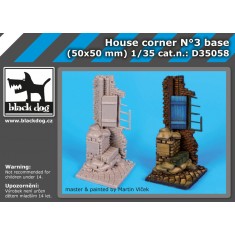 1/35 House Corner Section Diorama Base No.3 (50mm x 50mm)