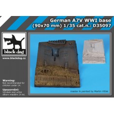 1/35 WWII German A7V Base (90 x 70 mm)