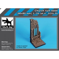 1/35 Church Ruin Base (80x80 mm)