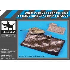 1/72 Destroyed Jagdpanzer Diorama Base (145mm x 90mm)