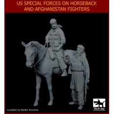 1/35 US Special Forces on Horse + Afghanistan Fighter (2 figures)