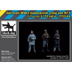 1/72 WWII German Submarine Crew Set Vol.1 (6 figures)