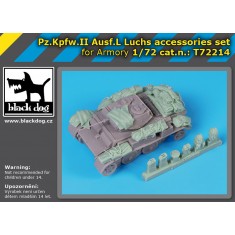 1/72 Pz.Kpfw.II Ausf.L Luchs Light Tank Accessories Set for Armory Kit