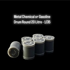 1/35 Metal Chemical/Gasoline Drum Round 20 Litre
