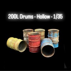1/35 200L Drums - Hollow