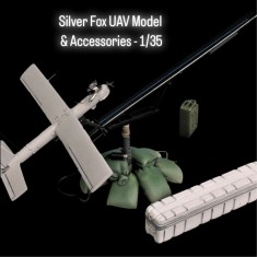 1/35 Silver Fox UAV Model and Accessories