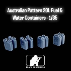 1/35 Australian Pattern 20L Fuel and Water Containers (2 designs, 4 of each)