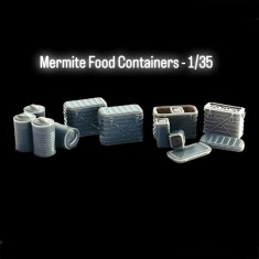 1/35 Mermite Food Containers (4pcs) and Round Utility Cans (4pcs)