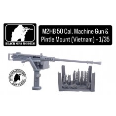 1/35 US Style Gun Shield M2HB .50 Cal Machine Gun and Pintle Mount