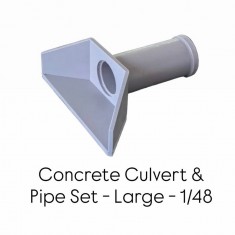 1/48 Concrete Culvert & Pipe Set - Large