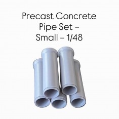 1/48 Small Precast Concrete Pipe Set (5pcs)