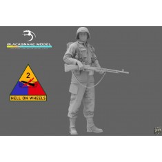 1/16 WWII US 2nd Armored Division Infantry BAR Gunner #04