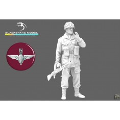 1/16 WWII British Red Devils Airborne Commando Bren Gunner Figure