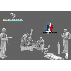 1/16 Modern French 120mm Mortar and Artillery Crew Set