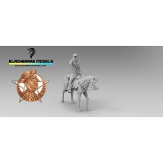 1/16 WWII French 2nd GTM Mounted Officer Figure