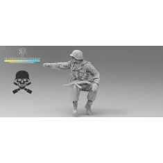 1/16 WWII German Totenkopf Winter Tank Rider #09