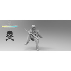 1/16 WWII German Totenkopf Winter Tank Rider #13