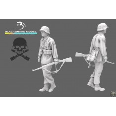 1/48 WWII German Waffen-SS MG34 Gunner #05