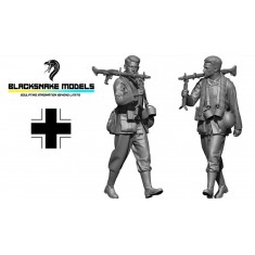 1/48 WWII German Wehrmacht MG34 Gunner #04