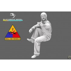 1/72 WWII US 2nd Armored Division Tank Crewman #02