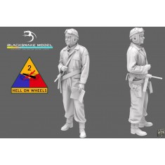 1/72 WWII US 2nd Armored Division Tank Crewman #03