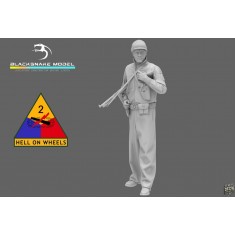 1/72 WWII US 2nd Armored Division Tank Crewman #05