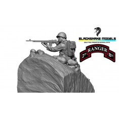 1/72 WWII US 2nd Ranger Battalion BAR Gunner at Pointe du Hoc Figure
