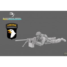 1/72 WWII US 101st Airborne Machine Gunner Figure
