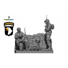 1/35 WWII US 101st Airborne No Prisoners Diorama Set (3 Figures)