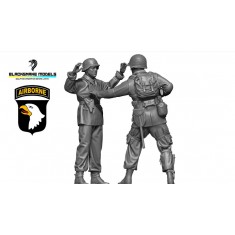 1/35 WWII US 101st Airborne Capturing German Soldier Set (2 Figures)