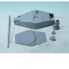 1/35 10.5cm Henschel Turret Prototype Conversion Set for Kingtiger/E75 kits