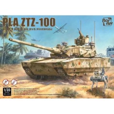 1/35 PLA ZTZ-100 Tank with Workable Track (Pre-painted Snap Fit kit)