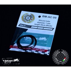 1mm Black Silicone Tube 50cm