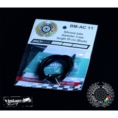 3mm Black Silicone Tube 50cm