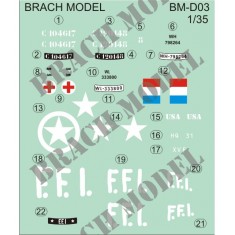 Decals for 1/35 Citroen Traction 11CV