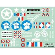 Decals for 1/48 German, French Service Vehicles in 1944/45
