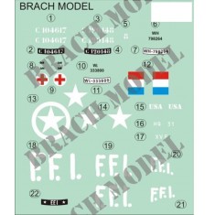 Decals for 1/48 Citroen Traction 11CV