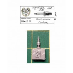 1/12 Spark Plug (20.6mm in 1:1 Scale)