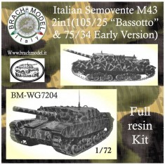 1/35 Semovente M43 105/25 Bassotto and M43 75/34 Early Type