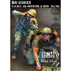 1/35 USMC Officer & RTO, Tet Offensive 1968 (2 Figures)