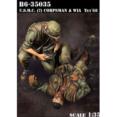 1/35 USMC Vol.7 Doctor & Wounded in action (WIA), Tet 1968 (2 figures)
