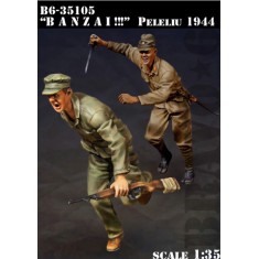 1/35 WWII "Banzai!!!" Peleliu 1944 (2 figures)