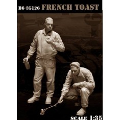 1/35 WWII US Tankers Eating Vol.1 - French Toast (2 figures)