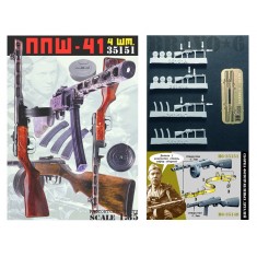 1/35 PPSh-41 Submachine Gun (4 rifles)