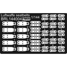 1/144 Luftwaffe Seat Belts for Aircrafts