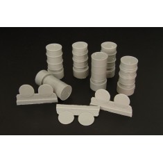 1/48 Fuel Drums (3 types, six pieces)